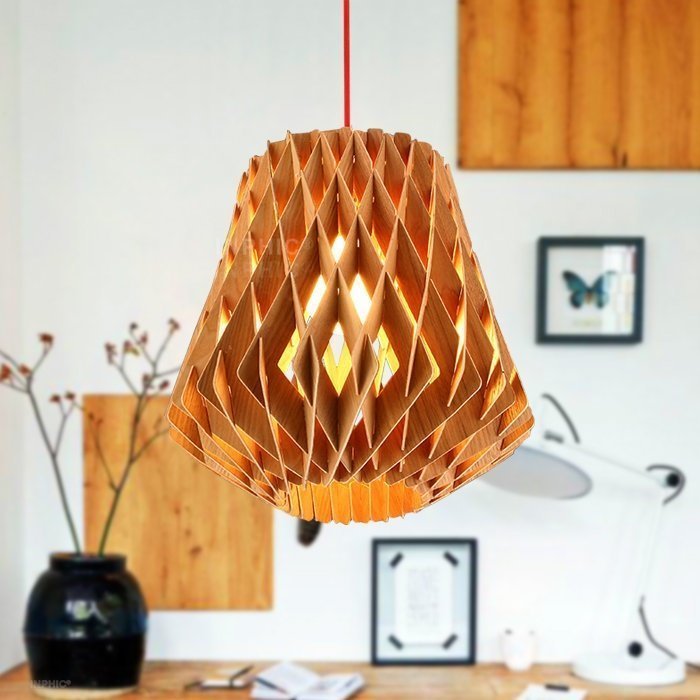 INPHIC-設計藝術蜂巢創意特色個性燈具餐廳客廳簡約實木藝吊燈