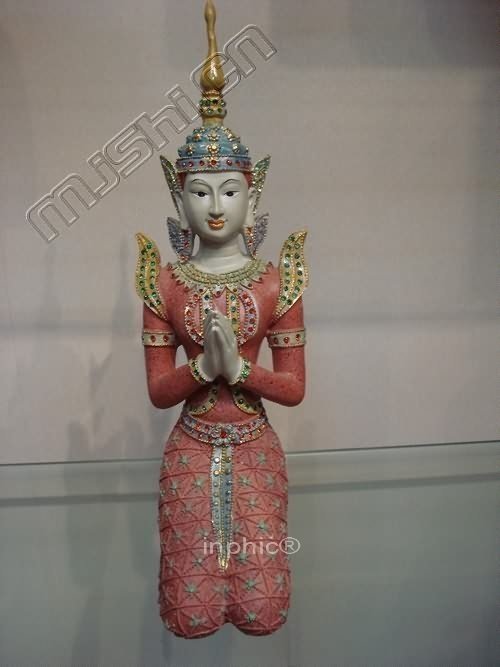 INPHIC-宗教 東南亞風格 佛像 泰國泰式風情 家居飾品 工藝擺飾 樹脂 跪姿佛