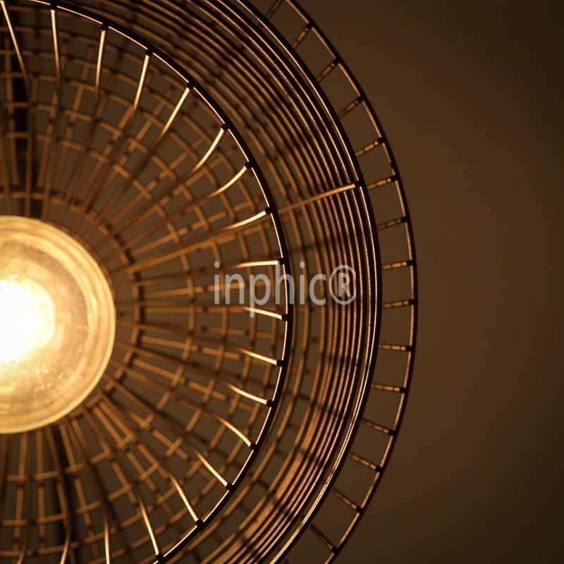 INPHIC-中式鐵藝鳥籠吊燈美式loft吧臺飯廳餐廳茶樓吊燈