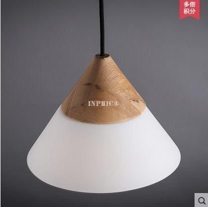 INPHIC-簡約北歐復古玻璃燈罩吊燈創意餐廳書房臥室吊燈 P3744