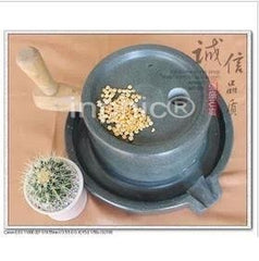 INPHIC-家用純天然手工石磨上盤22下盤35天然青石原汁原味豆漿手搖石磨