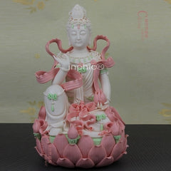 INPHIC-宗教 10吋自在觀音菩薩擺飾 陶瓷觀音佛像 家居擺飾擺設 工藝品