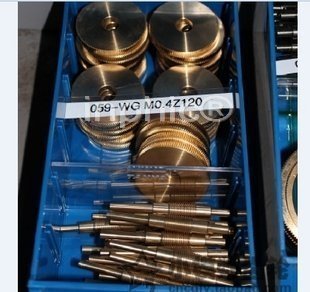 INPHIC-五金W渦輪蝸桿 0.4模數 120齒 孔12 速比1：120 黃銅材料定做加工