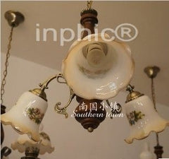 INPHIC-新款南國鄉村復古實木客廳餐廳現代簡約創意三頭吊燈