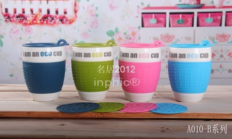 INPHIC-環球形英文陶瓷杯創意水杯附蓋防燙杯