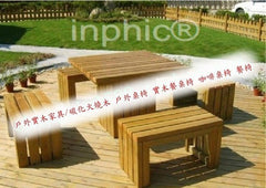 INPHIC-戶外實木家具碳化燒灼木 戶外桌椅 實木餐桌椅 咖啡桌椅 餐椅