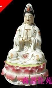 INPHIC-佛像 觀音菩薩佛像 陶瓷人物工藝品擺飾 供奉佛教用 家居飾品 雙手合十