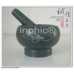 INPHIC-純青石家用石臼石臼搗蒜搗藥搗芝麻花生16CM 直徑大款石臼