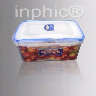 INPHIC-長方形保鮮盒 飯盒 密封保鮮盒 冰箱用1000ML5個兩包裝