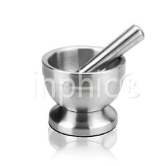 INPHIC-不鏽鋼搗蒜器搗藥罐盅壓蒜器蒜泥器石臼搗碎器研磨器研缽 小款