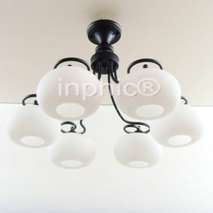 INPHIC-特吸頂燈蘋果燈罩6頭現代歐式餐廳燈 客廳燈 臥室燈時尚燈飾道具