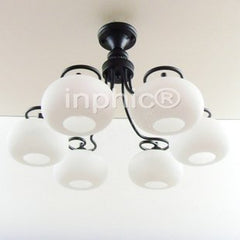 INPHIC-特吸頂燈蘋果燈罩6頭現代歐式餐廳燈 客廳燈 臥室燈時尚燈飾道具