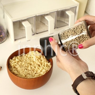 INPHIC-手動陶瓷芯調味瓶玻璃調料罐黑胡椒花椒研磨器磨碎器