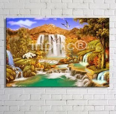 INPHIC-仙鶴 客廳現代無框掛裝飾畫油畫山水畫風景畫國畫