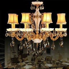 INPHIC-歐式水晶吊燈客廳 臥室燈餐廳燈 雲石燈銅燈全銅吊燈