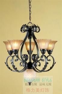 INPHIC-歐式吊燈客廳臥室美式鄉村鐵藝吊燈餐廳歐式創意復古別墅吊燈具
