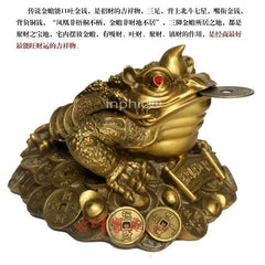 INPHIC-開運 開光大型純銅金蟾招財擺件辦公室招財開業禮品工藝品擺設