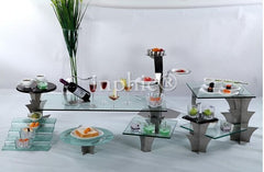 INPHIC-彩虹食品展示陳列架/西餐自助餐架/半圓不鏽鋼水果蛋糕甜點架