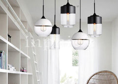 INPHIC-北歐簡約現代loft復古咖啡店燈飾酒吧臺餐廳客廳玻璃吊燈 B款