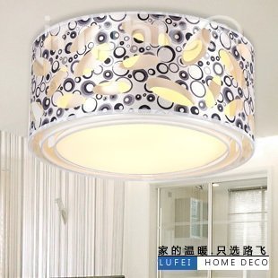 INPHIC-羊皮吸頂燈布藝燈具臥室客廳燈飾時尚簡約現代