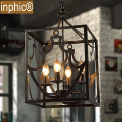 INPHIC-Loft美式工業風餐廳復古燈具簡約創意酒吧倉庫鳥籠吊燈