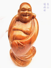 INPHIC-宗教 彌勒佛 笑佛開光桃木木雕工藝品家居擺件 消災避邪化煞 招財
