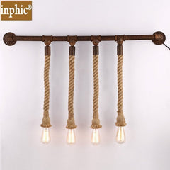 INPHIC-美式鄉村水管壁燈餐廳酒吧復古麻繩壁燈歐式創意水管麻繩壁燈