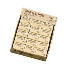 INPHIC-五金 花郎橡皮擦 4B 200A 美術繪圖設計專用橡皮擦 特大 韓版文具1盒60粒