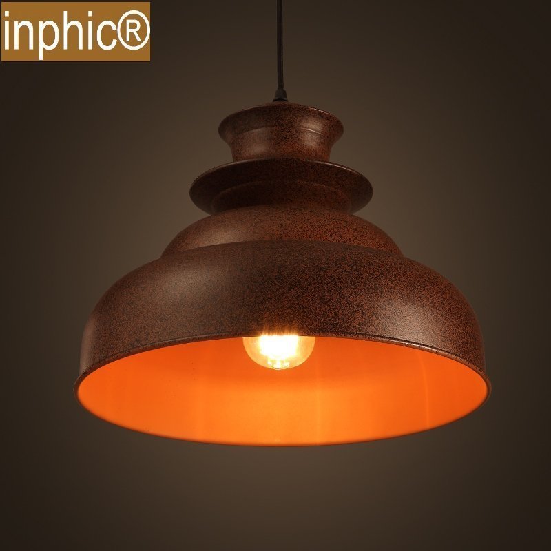 INPHIC-loft創意復古餐廳吧臺美式鄉村鐵藝陽臺工業風新吊燈