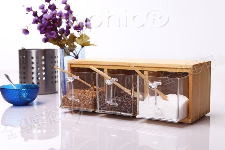 INPHIC-創意廚具食品級克亞力盒 澳特寶實木調味盒