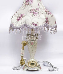 INPHIC-歐式田園檯燈電話家用仿舊座機創意臥室書房客廳裝飾燈具