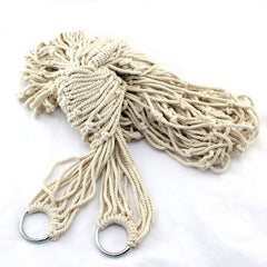 INPHIC-棉繩室內戶外網狀吊床網兜鞦韆加粗款送綁繩配布袋