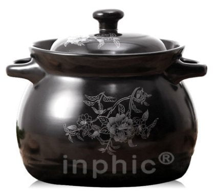 INPHIC-砂鍋 燉鍋 陶瓷湯煲 燉煲 金華鋰瓷耐高溫明火煮粥 養生砂鍋 3.5L沙鍋