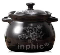 INPHIC-砂鍋 燉鍋 陶瓷湯煲 燉煲 金華鋰瓷耐高溫明火煮粥 養生砂鍋 3.5L沙鍋