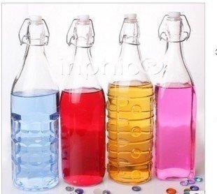 INPHIC-密封玻璃瓶果汁瓶飲料瓶醬油玻璃瓶調料防油瓶500ml(10個)