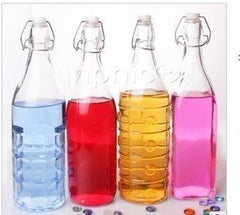 INPHIC-密封玻璃瓶果汁瓶飲料瓶醬油玻璃瓶調料防油瓶500ml(10個)
