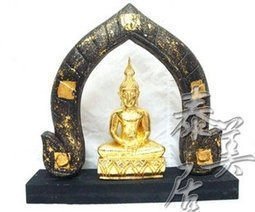 INPHIC-宗教 東南亞風格 泰式木雕藝品 擺飾 家居裝飾品小佛塔
