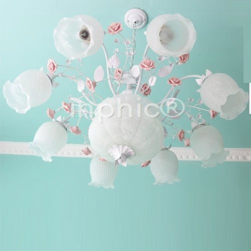 INPHIC-超美 田園燈韓式燈陶瓷花燈鐵藝花草燈客廳燈 特惠