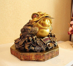 INPHIC-開運 樹脂金蟾招財 吸財擺件 鎮宅家居工藝品風水擺設