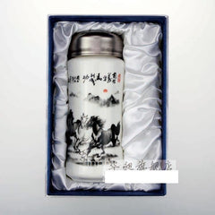 INPHIC-陶瓷杯潑墨馬到成功保溫杯 公司會議