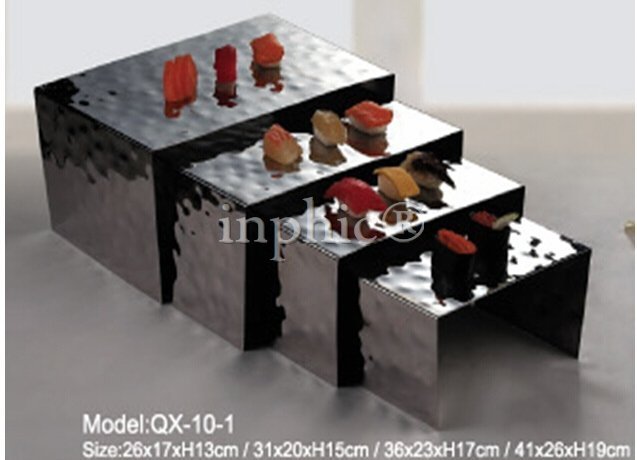 INPHIC-錘點梯形點心座 4件套水果點心架盆架 自助餐餐廳酒店用品