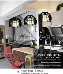 INPHIC-北歐小吊燈現代簡約單頭玻璃藝術餐廳燈臥室書房吧臺簡歐燈具 三頭圓形