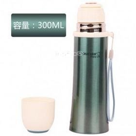 INPHIC-茶具 不鏽鋼真空子彈頭水杯雙層保冷保溫杯300ML按鈕式保溫茶杯100g