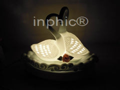 INPHIC-雙天鵝陶瓷燈調光檯燈 雕花鏤空 燈 促銷