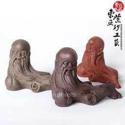 INPHIC-茶具 精品紫砂茶寵 老壽星養壺筆架 福壽安康三色選