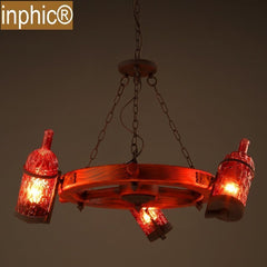 INPHIC-北歐玻璃吊燈酒吧創意咖啡館餐廳客廳臥室個性復古吧臺酒瓶吊燈