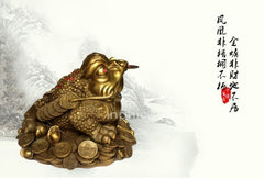 INPHIC-開運 精品多尺寸開光純銅金蟾擺件開業招財旺財銅招財蟾工藝品