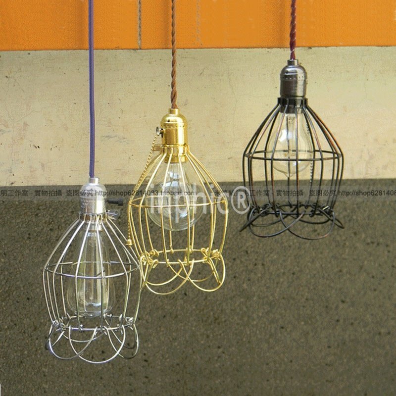 INPHIC-鐵籠loft復古倉庫吊燈 美式懷舊餐廳 酒吧臺燈具