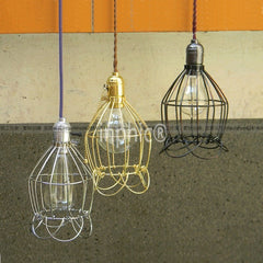 INPHIC-鐵籠loft復古倉庫吊燈 美式懷舊餐廳 酒吧臺燈具