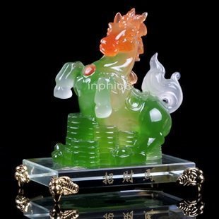 INPHIC-開運 十二生肖招財馬樹脂擺件家居裝飾品擺設工藝品5-7
